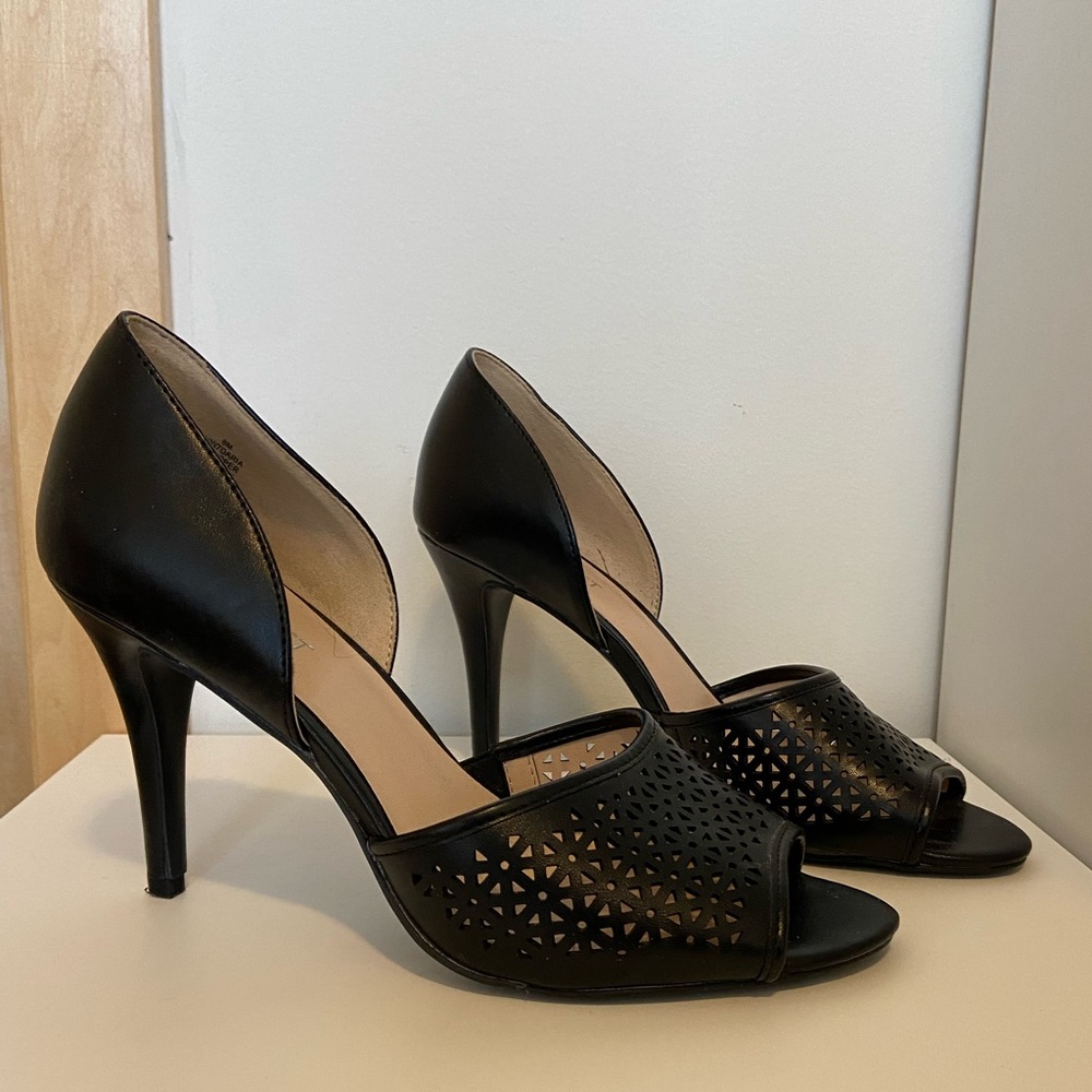 Black high heel stilettos from Nine West